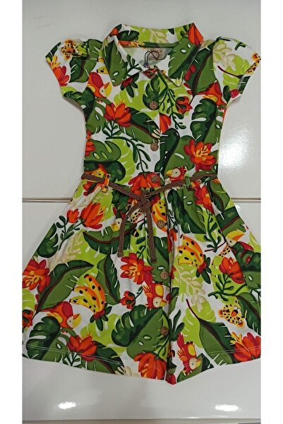 DECO فستان بنمط الغابة بقصة ضيقة