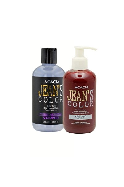 Acacia Jean's Color Biber Kızılı 250ml. Amonyaksız Balyaj Renkli Saç Boyası B...