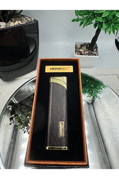 Vindiesel Marka Deri Kaplama Şık Kutulu Hediyelik Gazlı Çakmak