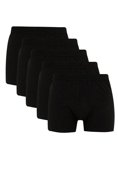 Duru Οικονομικό Πακέτο Lycra 5 Pack Ανδρικά Μαύρα Μπόξερ