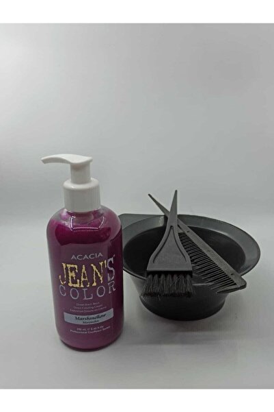 Acacia Jean's Color Su Bazlı Saç Boyası Marşmelow 250 ml + Boya Kabı Seti