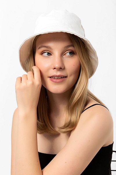 Saria Moda Beige Bucket Hat - Women