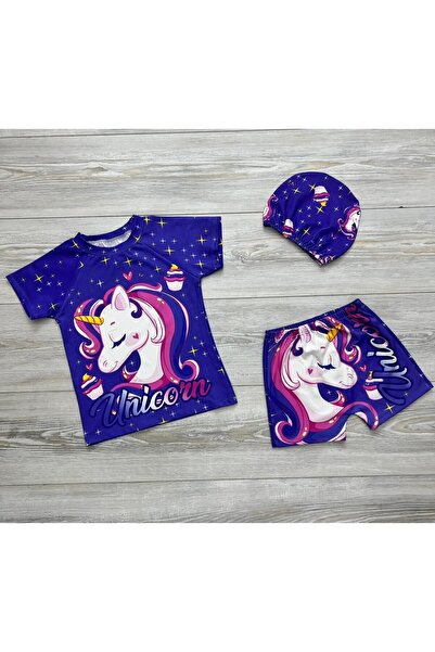 Aras Rüzgar Aras&Rüzgar Elsa Mİnnie Unicorn Alt Üst Takım Mayo