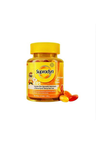 Supradyn 60 Tablets with Multivitamin and Mineral Compartments for Children