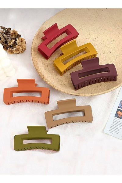 PREGIO 6-Piece Colorful Xl Large Size Rectangular Unbreakable Elegant Latch Buckle