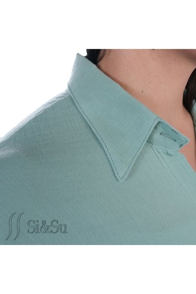 Si&Su Comfortable Cut Muslin Women's Shirt - Oversize, Loose
