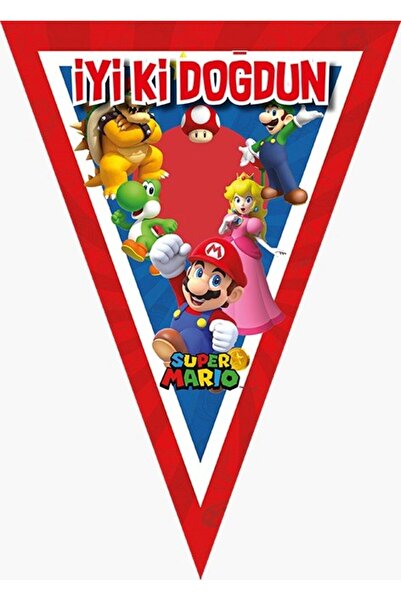 Parti Furyası Super Mario 24-Person Birthday Set - Concept with Banner