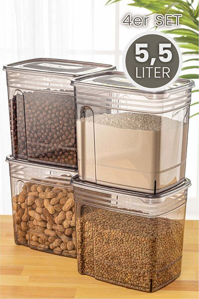 Viwares Strip Vorratsdosen 5,5 Liter