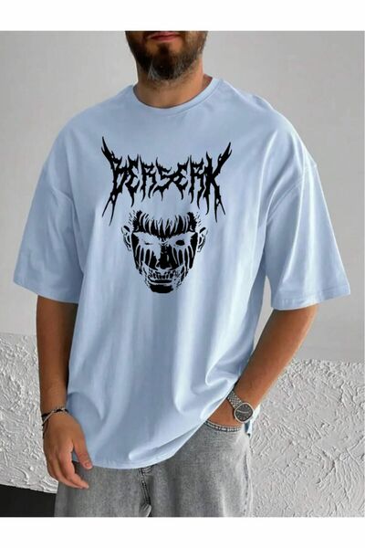 oneagılyazı Berserk unisex oversize crna anime majica