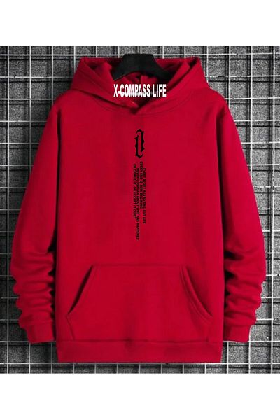 x-compass life HOODY PRINT SWEAT