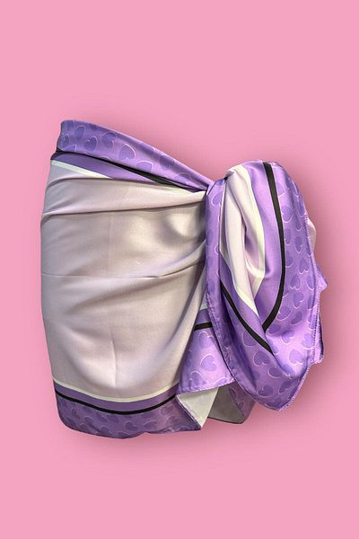 BAHELS Purple Eye Patterned Special Design Pareo - 45*145 Cm