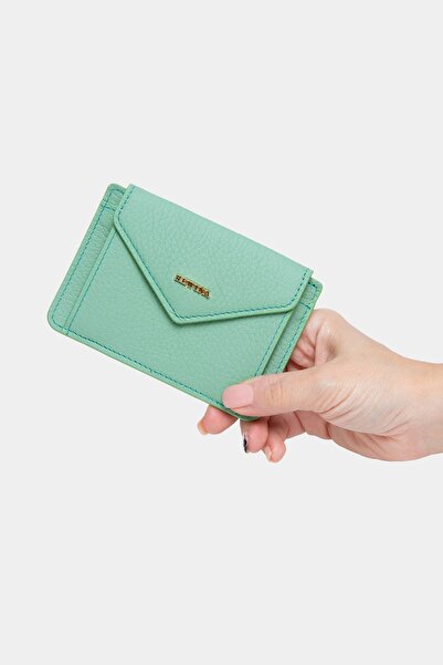 REWİNA 9098 М'ятний колір Натуральна шкіра - Багатофункціональний жіночий гам...