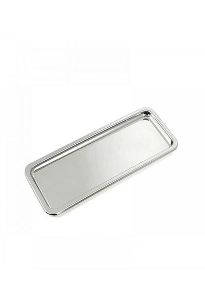 Vipkitchen Set of 2 Luxury Steel Rectangular Serving Presentation Tray 33x13 Cm