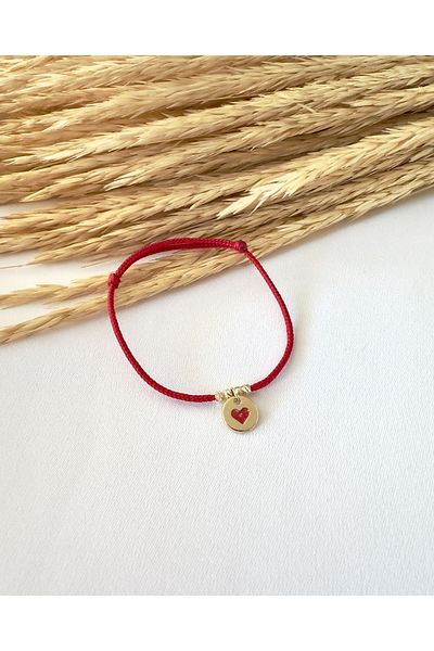 Atelier Çağla Red Heart Bracelet