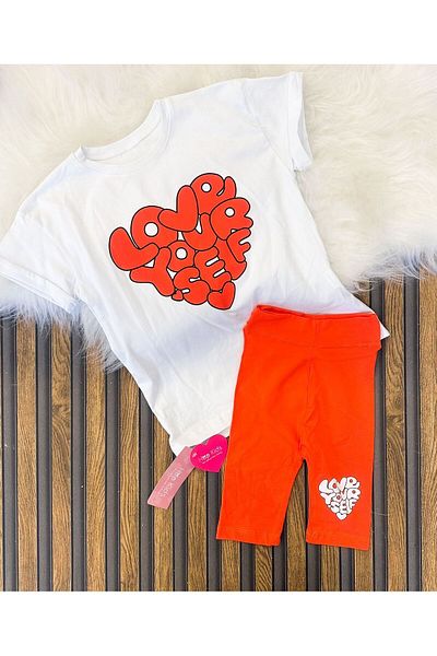 DAFNY Summer Set with 100% Cotton Tights for Girls
