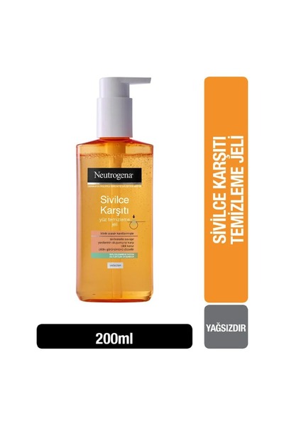 Neutrogena 200 ml Anti-Acne Facial Cleansing Gel