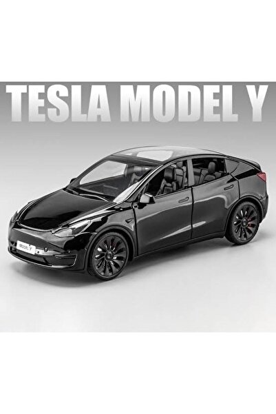 CarStore طراز TESLA Y بمقياس 1:24، نموذج سيارة مصبوب بالقالب مع صوت وضوء