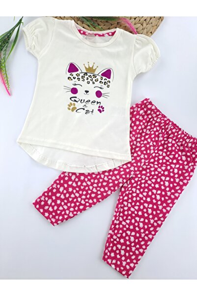 Butik Dvodelni set za devojčice - L Sa leopard dezenom roze i plave leggins i...