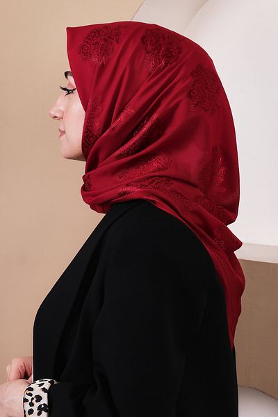 Golden Rose Chiffon Jacquard Scarf - Comfortable Cut