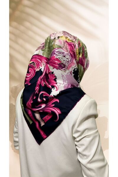 Golden Rose Eșarfă cu model din raion