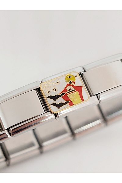 RoseCo00 Italian Steel Bracelet Charm