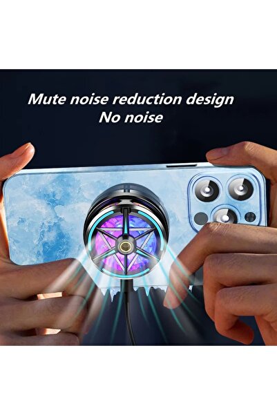 EHZ TEKNOLOJİ Mıknatıslı Cep Telefon Sessiz Soğutma Fanı Radyatör Soğutucu İos Android Pubg Gaming Soğutucu