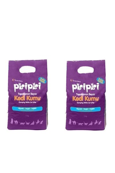 Pisipisi Pisi Pisi Kalın Taneli Kedi Kumu 10 Kg (12 LT) X 2 Adet