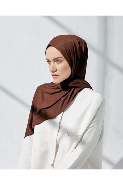 WOCH STORE Women's Bitter Brown Combed Cotton Shawl