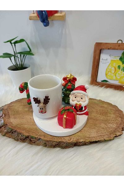 Aura design New Year's Christmas Santa Claus Themed Coffee Cup Model