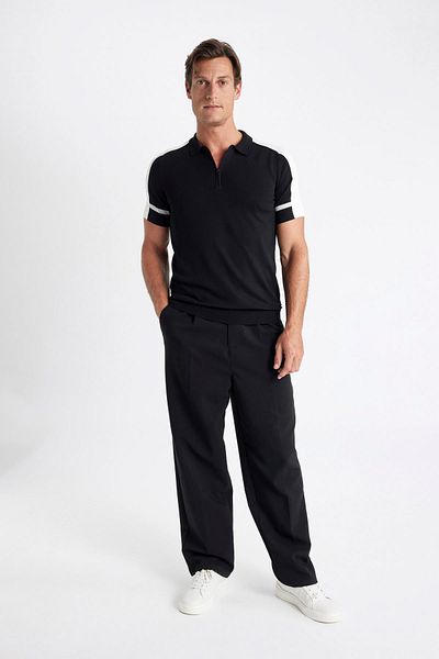 DeFacto Knitwear Polo T-Shirt - Slim Fit, Short Sleeve C5015AX24SM