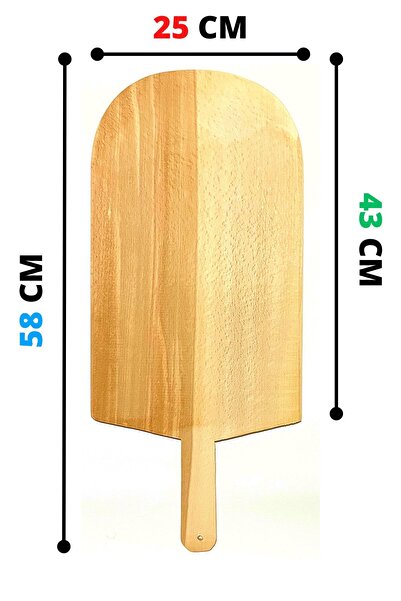 Kitchen Mania 58×25 خشب لحمكشين-بيتة-مجرفة-مخبز-مجرفة-بيتزا-مجرفة-معجنات