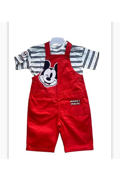 LC Waikiki Micky Mouse 2-Piece Overalls Set