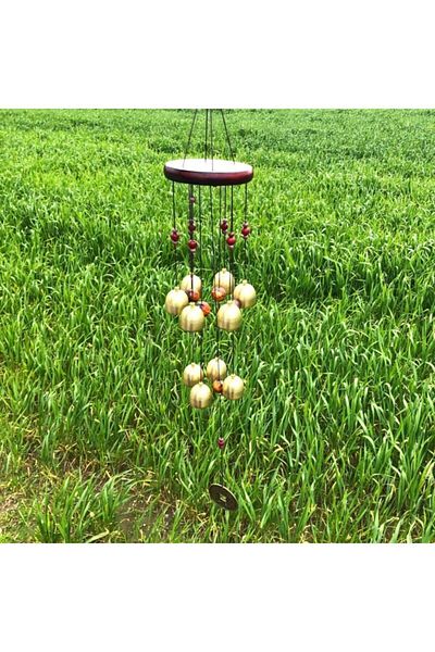 ArtemisSeramik Antique Brass Wind Chime Garden Balcony Ornament