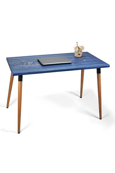 Mobenta Doğal Ağaç Masif Kütük Masa Ahşap Çalışma Ve Mutfak Masası Ofis Masas...