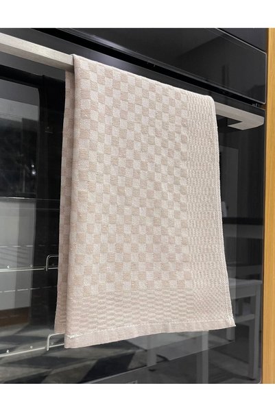Soft Colours Checkerboard Patterned Multi-Purpose Drying Cloth - Serving Napkin 40x60 cm Set of 6