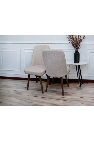 baresmu KARBA 2 Adet Ahşap Pinoteks Ayaklı Üst Kalite Mutfak Sandalyesi, Yemek Sandalyesi, Salon Sandalyesi