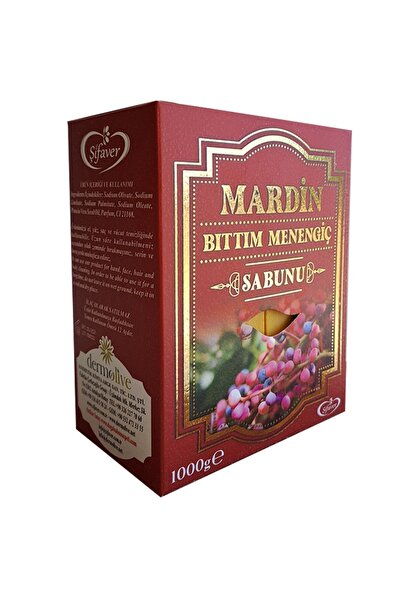 ŞİFAVER Mardin'in Meşhur Menengiç Bıttım Sabunu Tamamen Doğal Ve El Yapımı 1k...