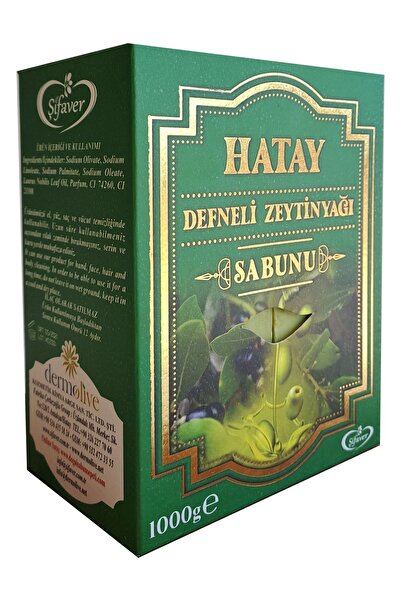 ŞİFAVER Hatay'ın Meşhur Zeytinyağlı Defne Sabunu Tamamen Doğal Ve El Yapımı 1kg