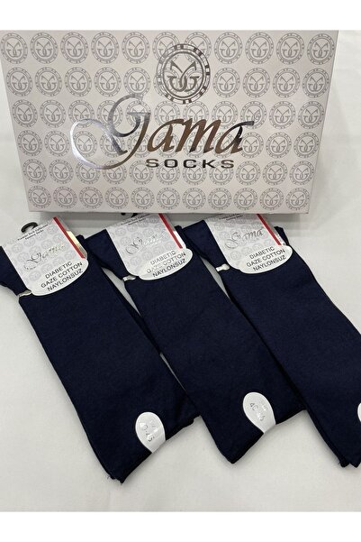 Gama Çorap 3 κομμάτια από βαμβάκι Gaze χωρίς ελαστικό (διαβητικό) νάιλον 100% φυσικές λεπτές καλοκαιρινές ανδρικές κάλτσες
