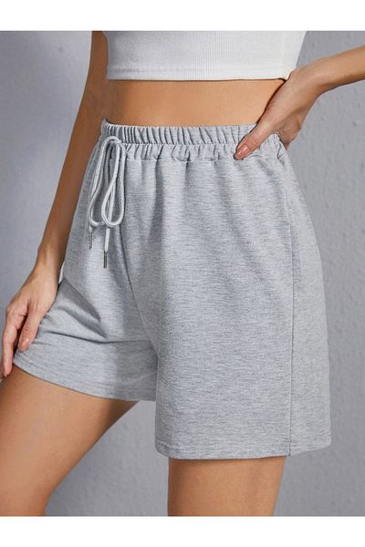NACRE Gray Comfortable Women's Shorts - Plain Regular Clothing
