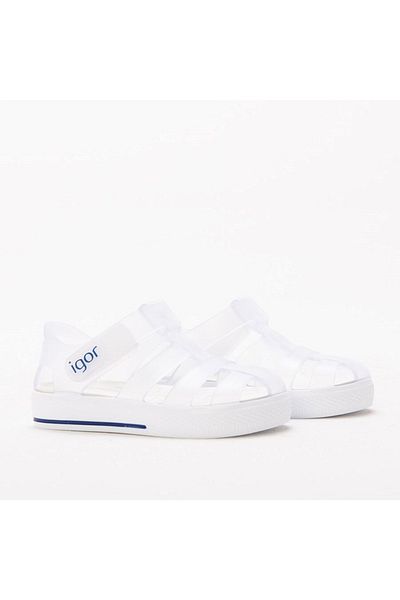 IGOR Sandale albe Star Baby-copil S10171