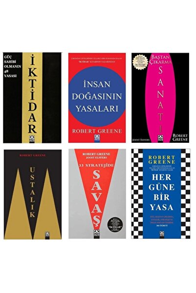Altın Kitaplar Robert Greene 6 Kitaplık Tam Set ( İktidar # Ustalık # 33 Streteji # Baştan Çıkarma Sanatı....)