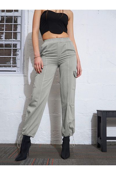 Sassafras By Styli Twill Multi Pocket Cargo Jogger