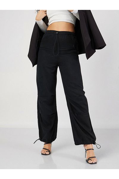 Sassafras By Styli Baggy Fit Cargo Pants with Toggle Detail