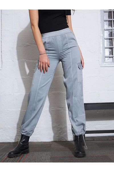 Sassafras By Styli Twill Multi Pocket Cargo Jogger