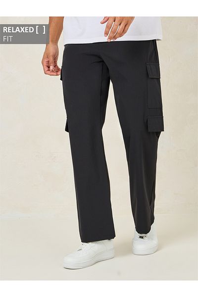 Styli Relaxed Fit Cargo Pocket Detail Pants
