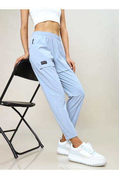 Technosport By Styli Solid Zip Pocket Joggers with Anti Microbial Properties