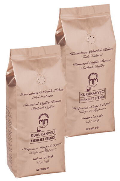 Mehmet Efendi Kavrulmuş Çekirdek Kahve 500 Gr X 2 Adet [Türk Kahvesi - Öğütül...