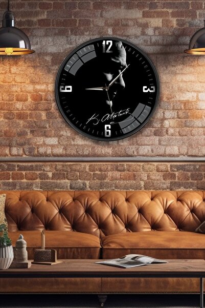 EMYA HOME Atatürk Duvar Saati - 29 cm