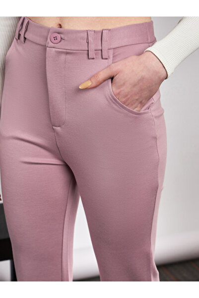 Sassafras By Styli Solid Knit Bell Bottom Pants